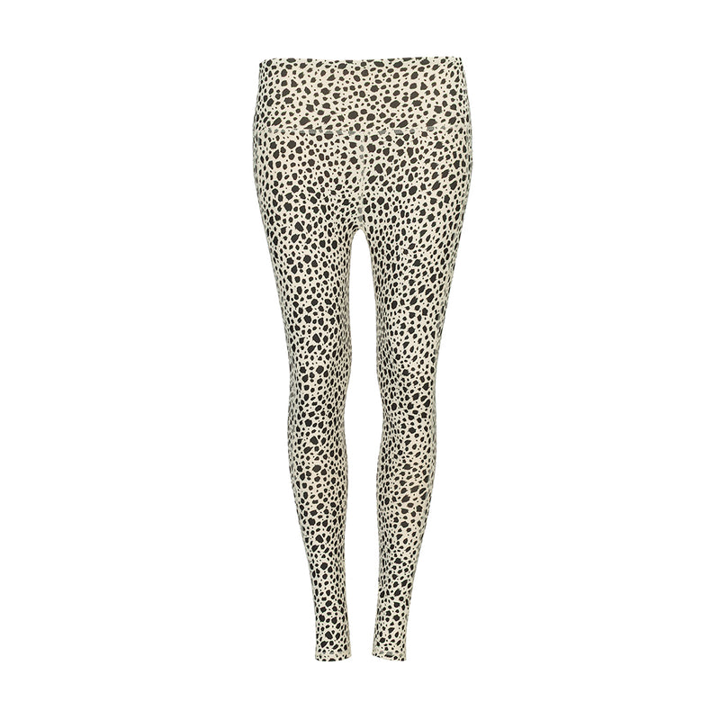 Women's Power HW pocket legging with animal dot print, full-length