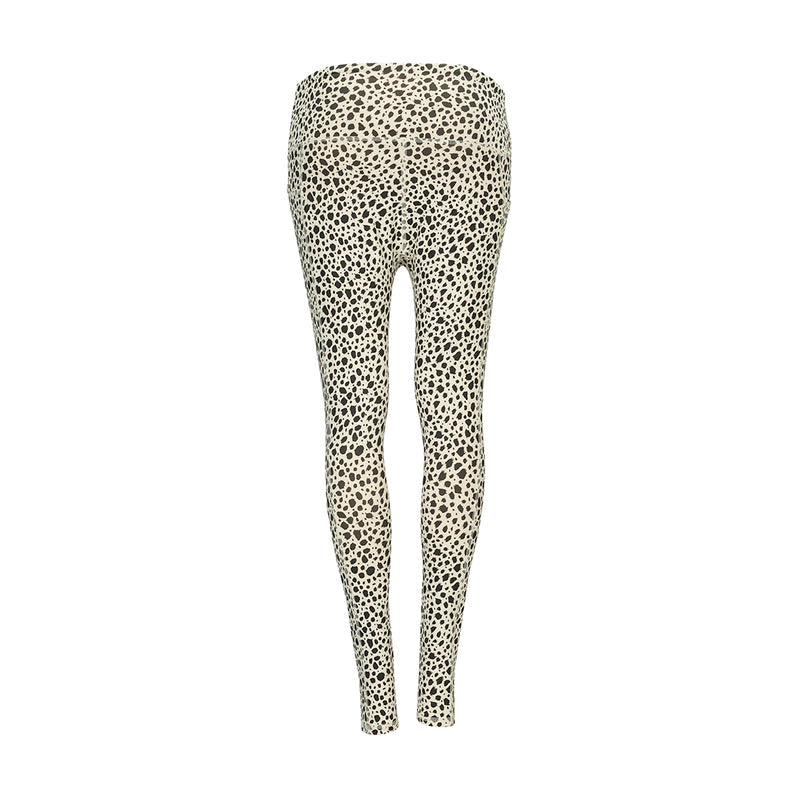 Women's Power HW pocket legging with animal dot print, full-length