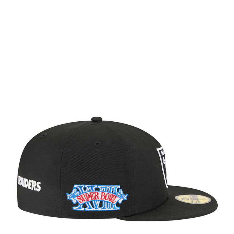 Black baseball cap with Super Bowl LVII logo patch on side