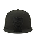 Black Raiders baseball cap with embroidered shield logo on the front, snapback