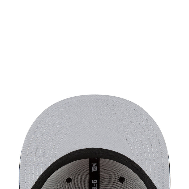 Light gray baseball cap crown with top button and mesh-like stitching