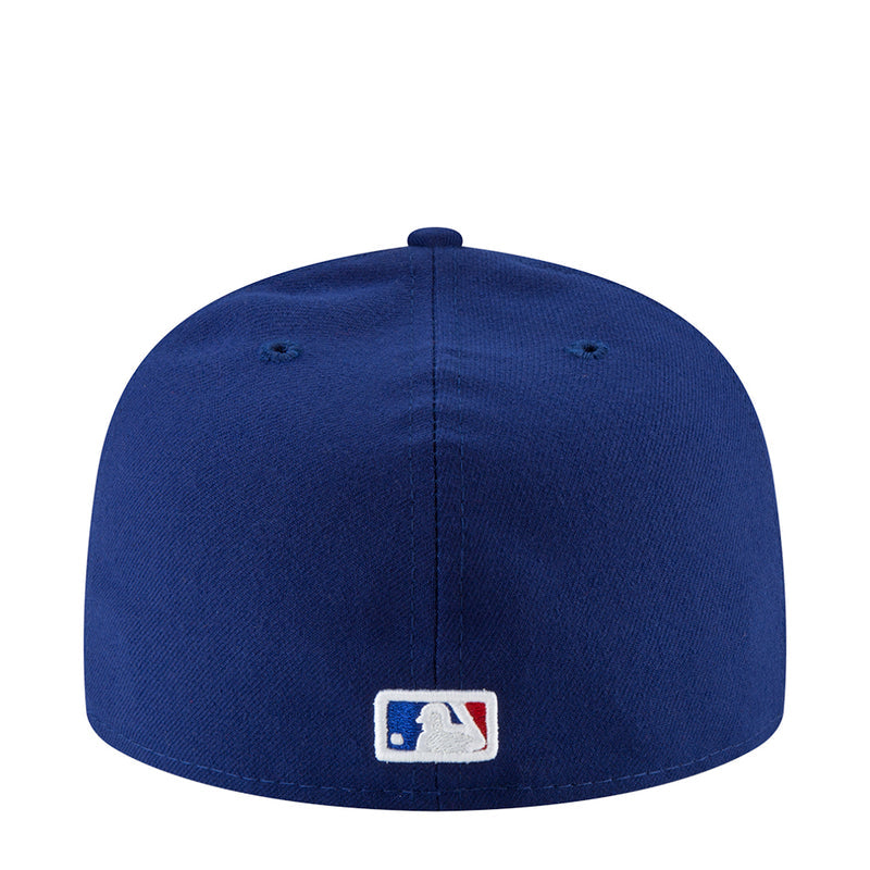 Royal blue baseball cap back with MLB logo patch