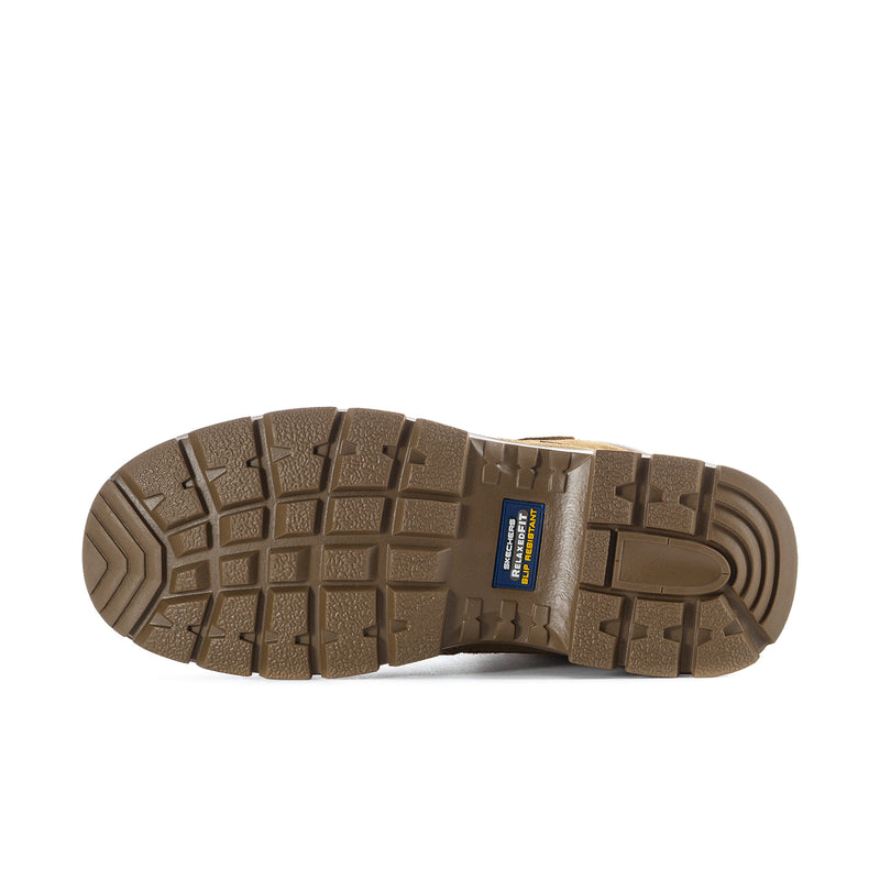 Men's camel boot outsole with deep lug tread