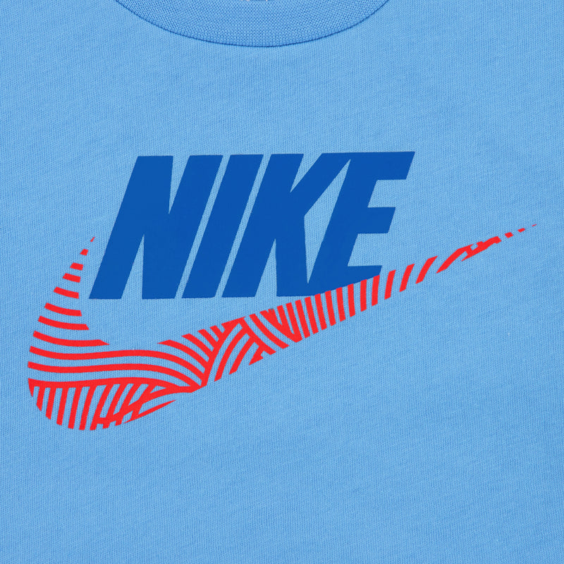 Light blue toddler T-shirt with Nike graphic logo