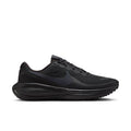 Women’s black mesh running sneakers with lace-up and Nike swoosh