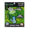 Rick and Morty 5-pack Jibbitz: multi-color cartoon shoe charms