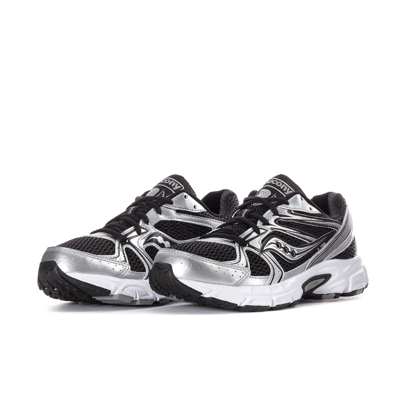 Women’s Ride Millenium Saucony lace-up running shoes, black and silver