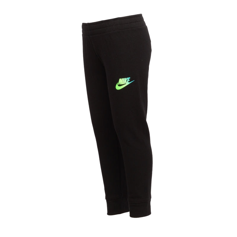Toddler black jogger pants with Nike logo