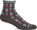 Quarter turn view Women's Sockwell Sock style name Roots in color Mushroom. Sku: LD241W-720