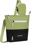 Quarter turn view Women's Sherpani Hand Bag style name Sadie in color Palm. Sku: 26-SADIE03110