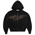 SIGNATURE ZIP HOODIE BLACK/GOLD