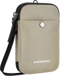 Quarter turn view Women's Sherpani Hand Bag style name Simplicity At in color Straw. Sku: 26-SIMPL03060