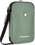 Quarter turn view Women's Sherpani Hand Bag style name Simplicity At in color Aloe Mist. Sku: 26-SIMPL02060