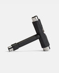 Skate T-Tool in black with metal bit tips for tightening trucks and wheels