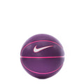 Purple mini basketball with pink trim and Nike swoosh logo