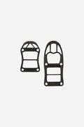 Two black Slant Ss Stackable Riser Pads for skateboards with interlocking design for extra wheel clearance