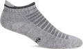 Quarter turn view Women's Sockwell Sock style name Soft Sport Micro in color Ash. Sku: SW205W-805