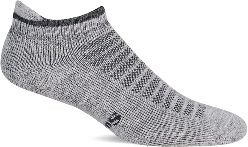 Quarter turn view Women's Sockwell Sock style name Soft Sport Micro in color Ash. Sku: SW205W-805