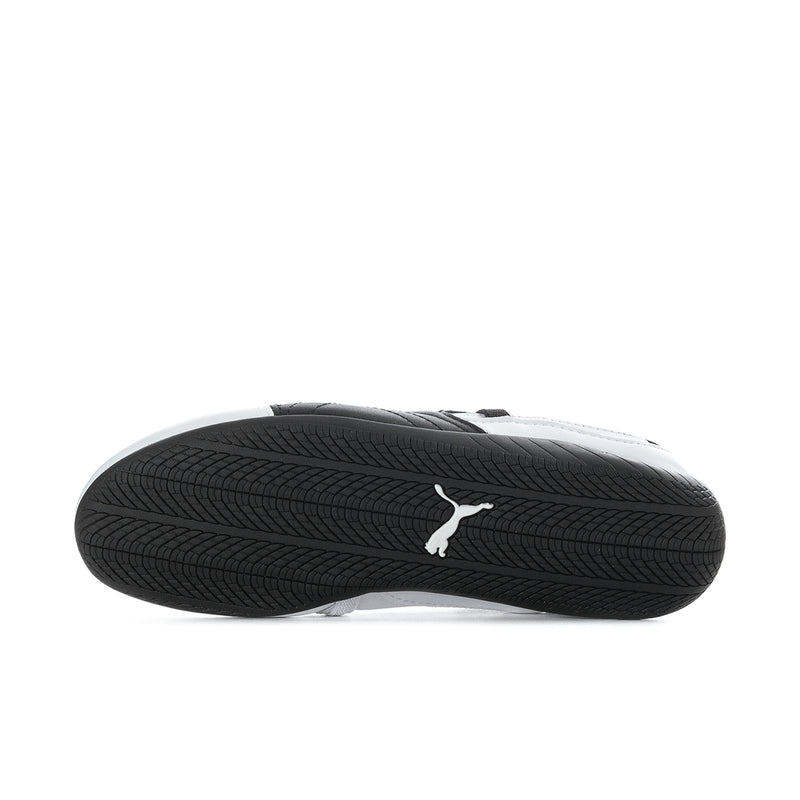 Speedcat womens ballet flats with black textured outsole and white upper