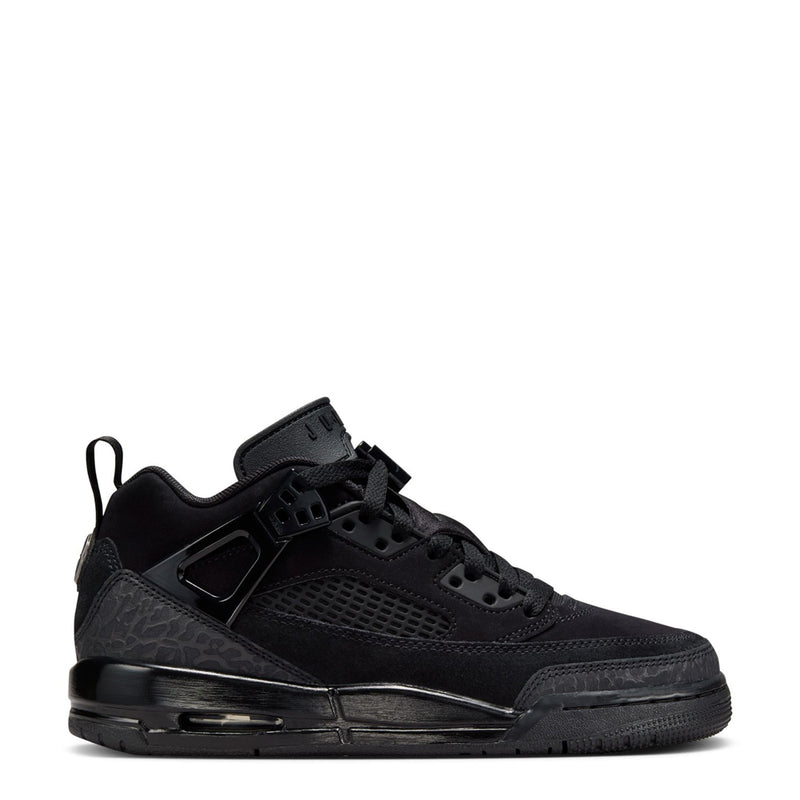 Youth low-top sneakers in black with Air-cushion sole and lace-up front