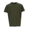 Youth crew T-shirt, forest night dark green, short sleeves, crew neck