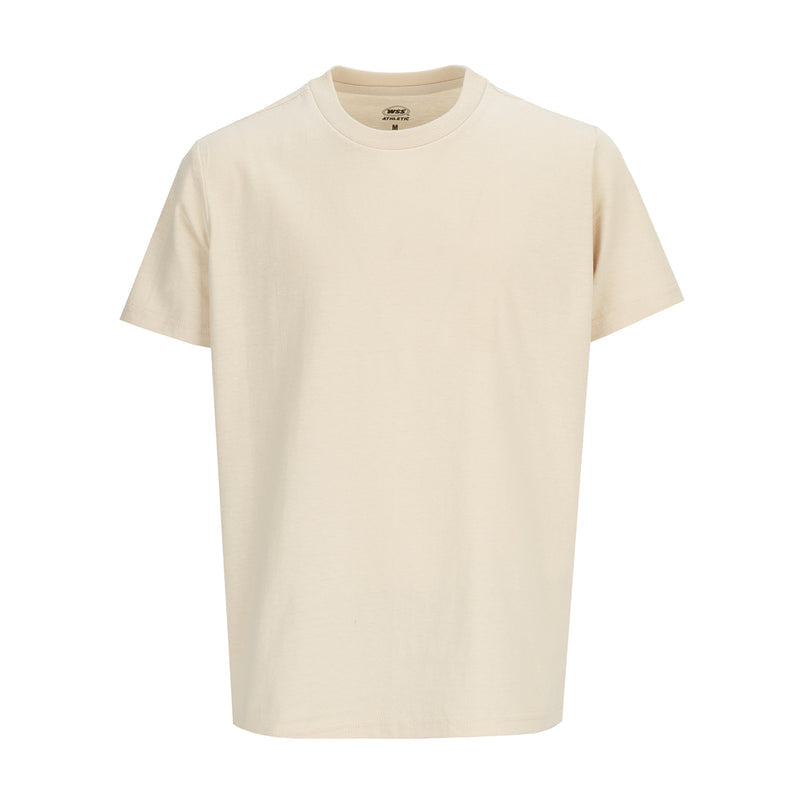 Youth crew neck T-shirt, chalk beige short-sleeve tee