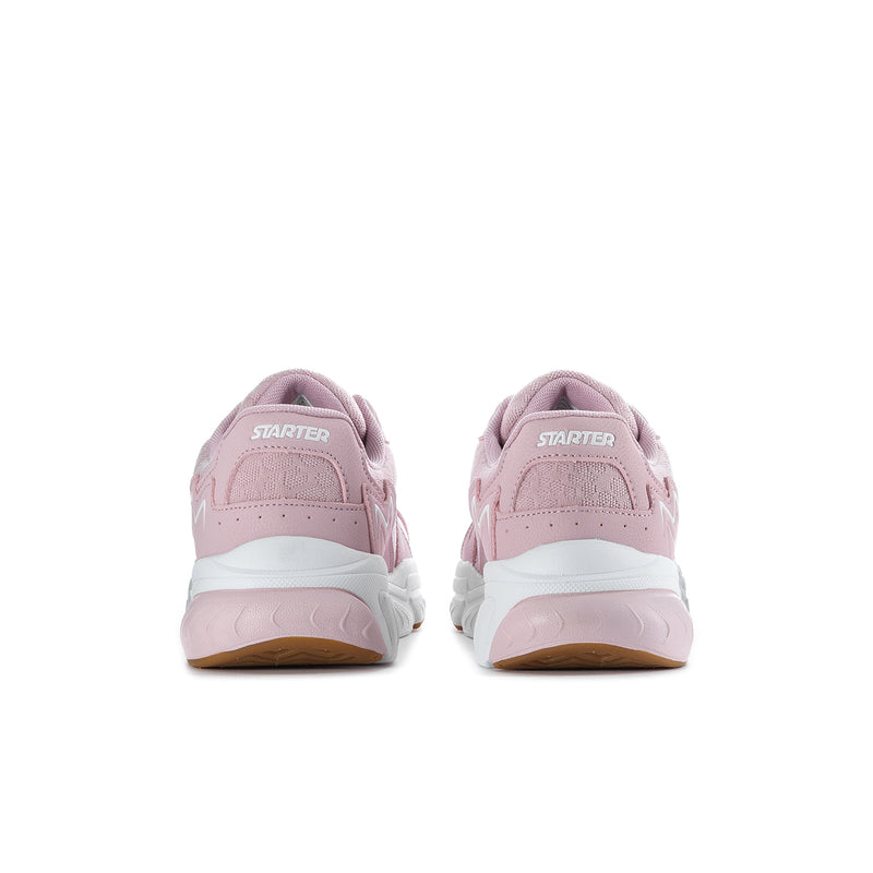 Women's pale lilac sneakers with cushioned heel, Star logo on back, white sole