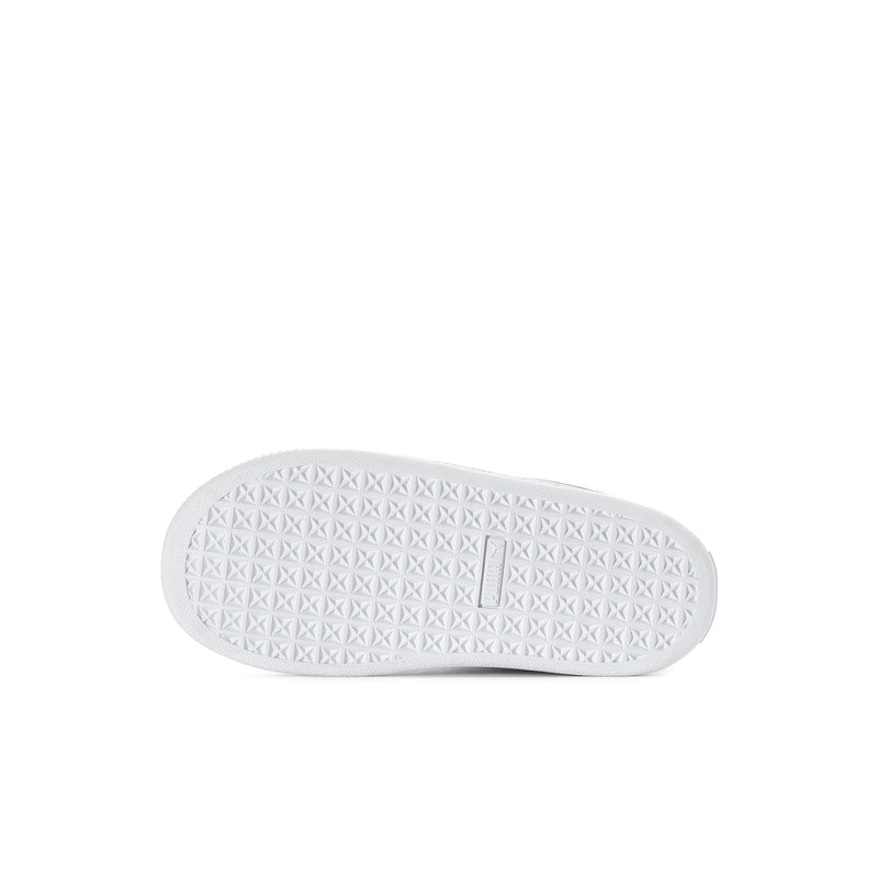 Toddler sneaker outsole, white textured rubber with multidot tread pattern