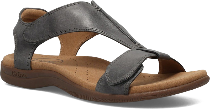 Quarter turn view Women's Taos Footwear style name The Show Wide in color Steel. Sku: TSH-14039STLW
