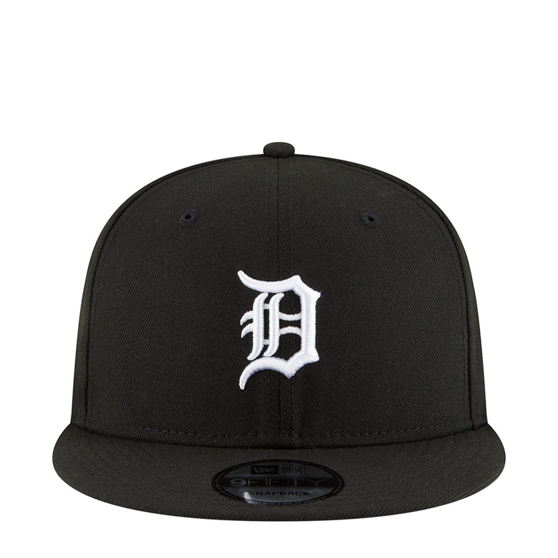 Black baseball cap with white Tiger logo and curved brim