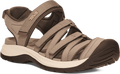 Quarter turn view Women's Teva Footwear style name Tirra Sport Ct in color Dune/ Terracotta. Sku: 1166310-DNTR