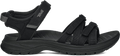 Quarter turn view Women's Teva Footwear style name Tirra Sport in color Black/ Black. Sku: 1173720-BCBK