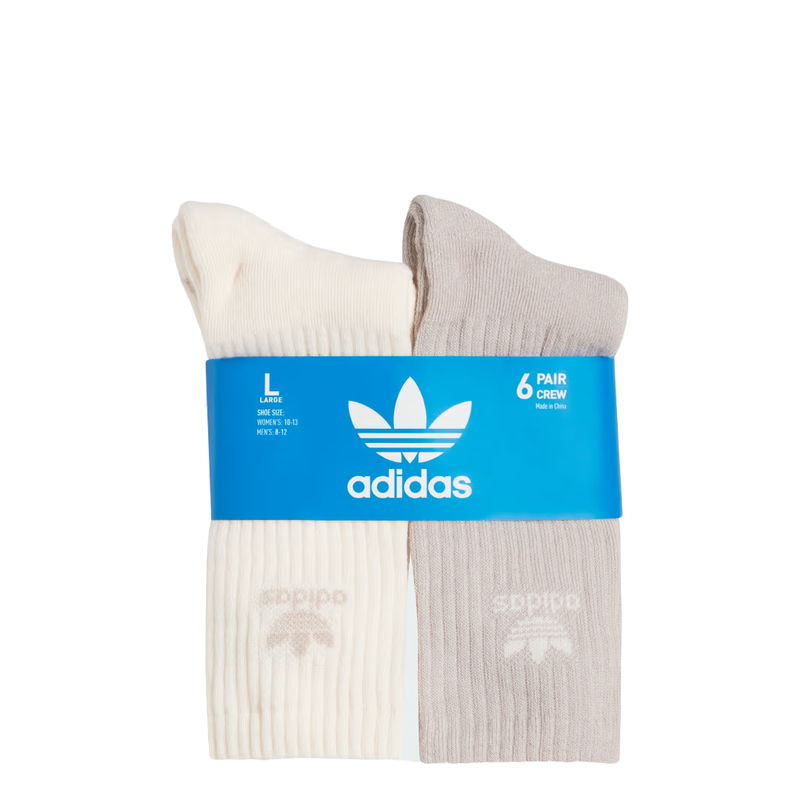 TREFOIL CREW SOCKS (6 PAIRS)