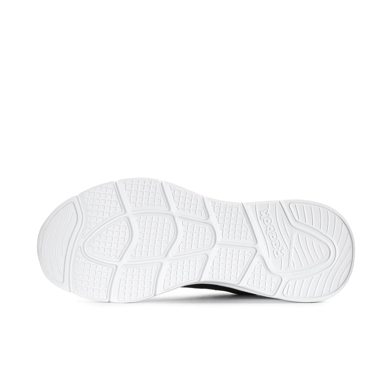 Reebok Velocity Pro men's black sneakers with white outsole tread underside
