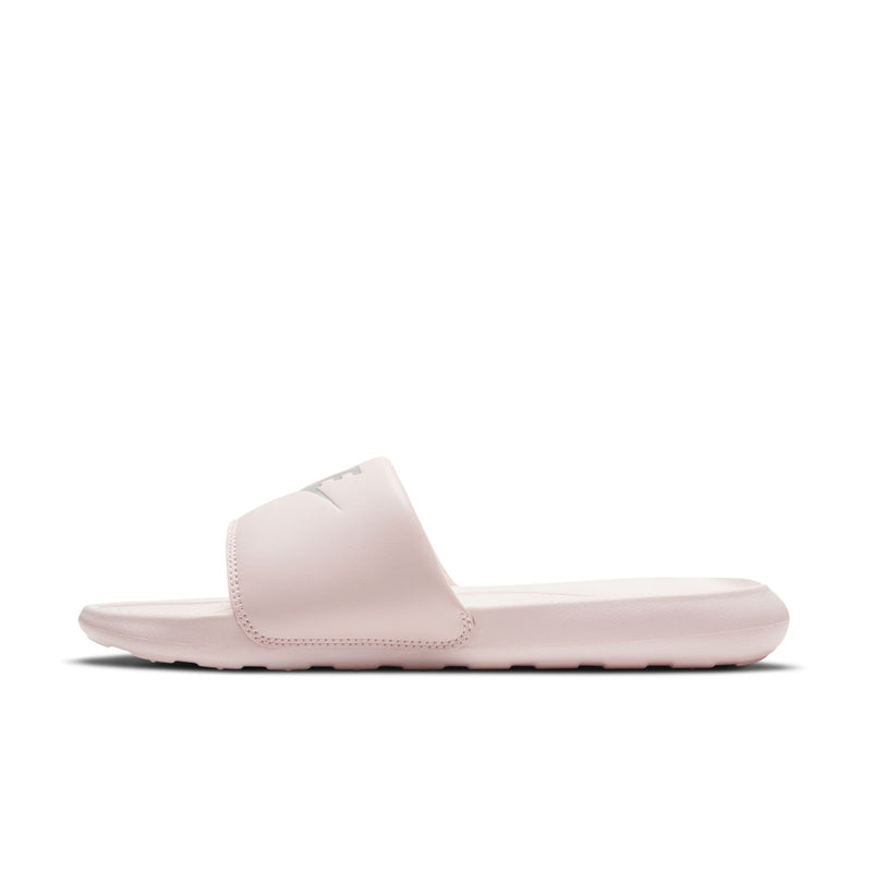 Women's Nike slide sandal, wide Barely Rose strap and textured sole edge