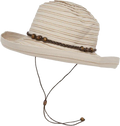 Quarter turn view Women's Sunday Hats style name Vineyard Hat in color Linen. Sku: S2C12268LINEN