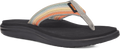 Quarter turn view Women's Teva Footwear style name Voya Flip in color Grey Multi. Sku: 1019040-AGMT