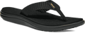 Quarter turn view Women's Teva Footwear style name Voya Flip in color Bar Street Black. Sku: 1019040-BSBLC