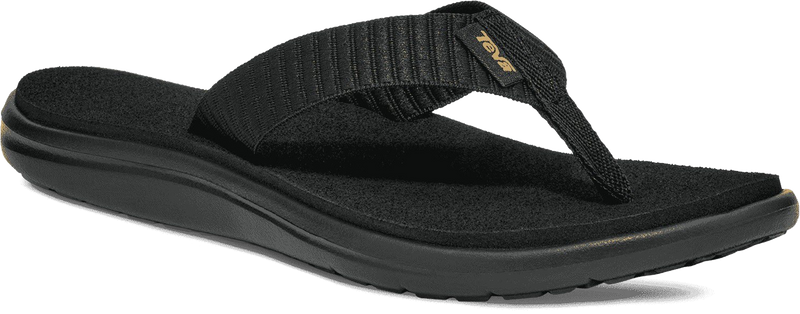 Quarter turn view Women's Teva Footwear style name Voya Flip in color Bar Street Black. Sku: 1019040-BSBLC