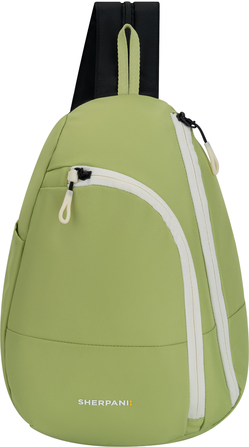 Quarter turn view Women's Sherpani Hand Bag style name Wayfarer in color Palm. Sku: 26-WAYFE03110