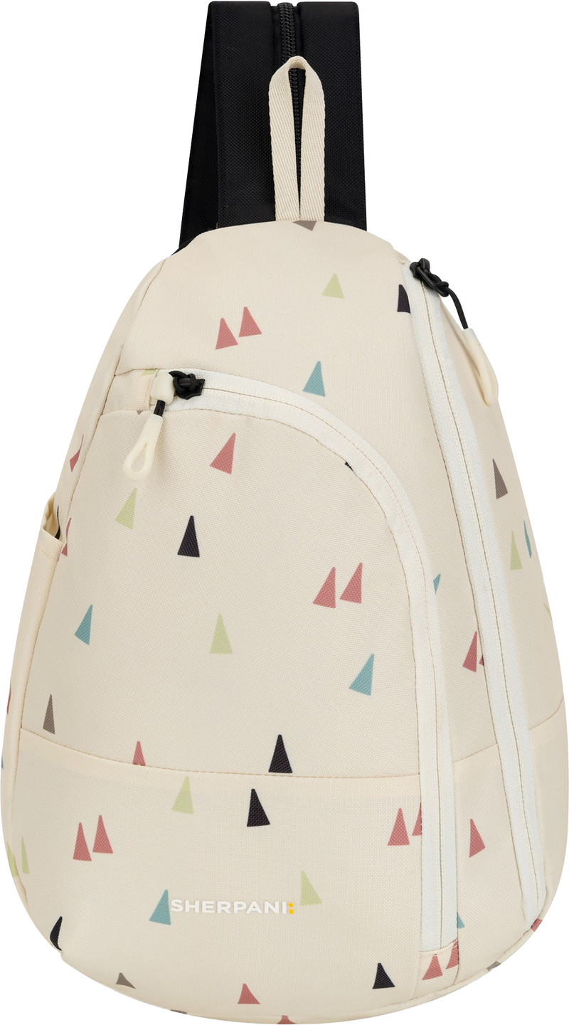 Quarter turn view Women's Sherpani Hand Bag style name Wayfarer in color Terrazo. Sku: 26-WAYFE07110