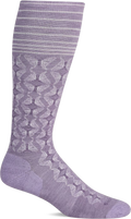 Quarter turn view Women's Sockwell Sock style name Winged Firm in color Lavender. Sku: SW189W-370