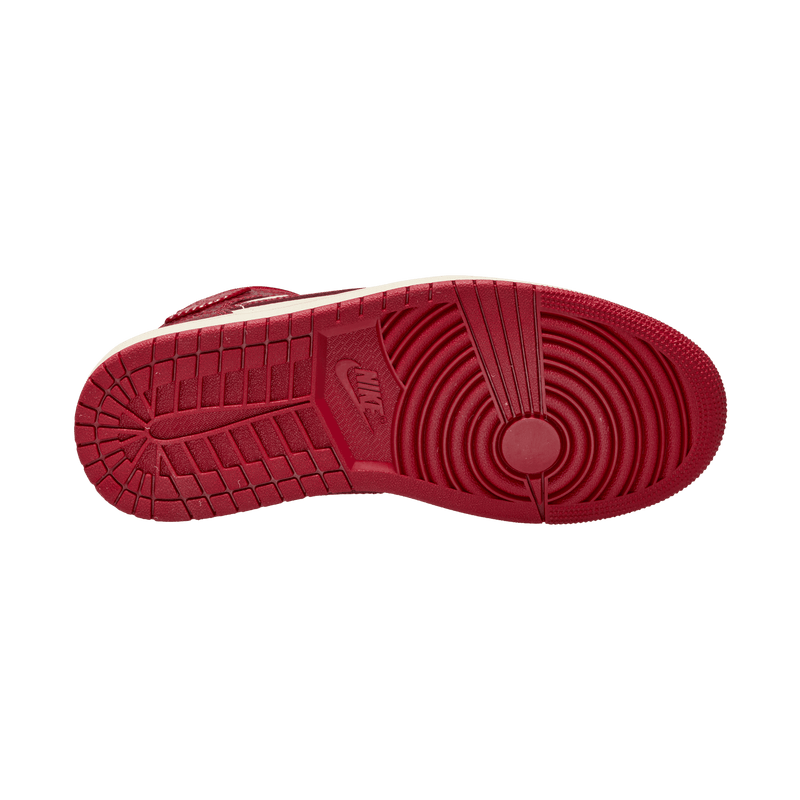 Women's Air Jordan 1 Mid SE "Red Cracked Leather"