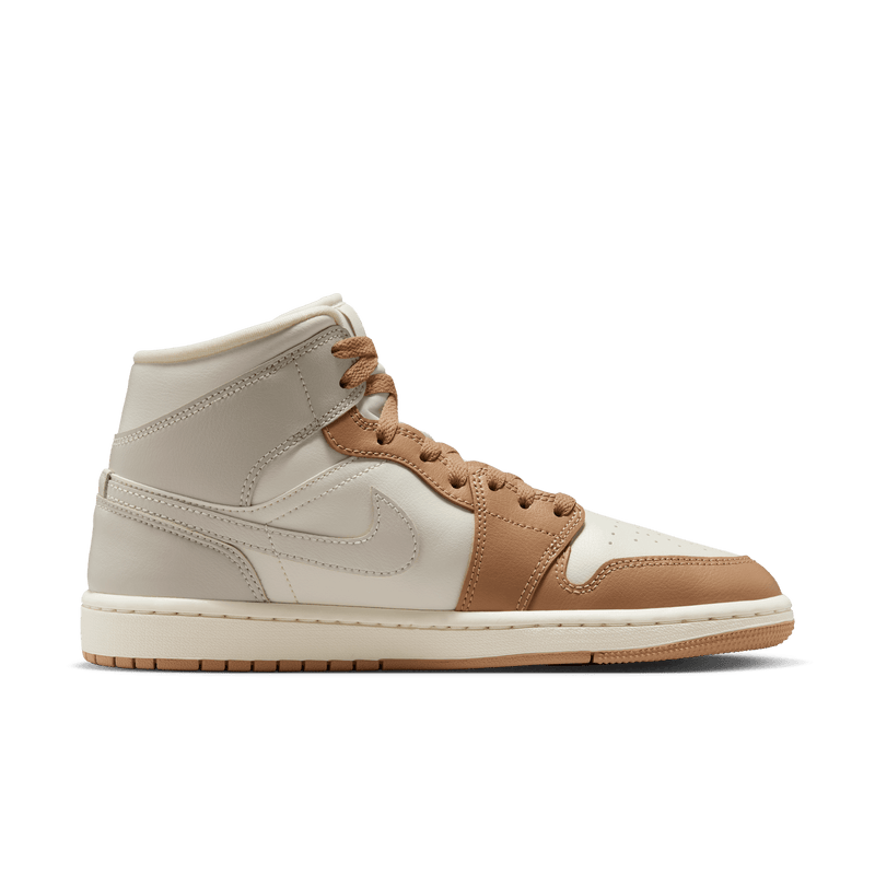 Women's Air Jordan 1 Mid "Tan Toe"