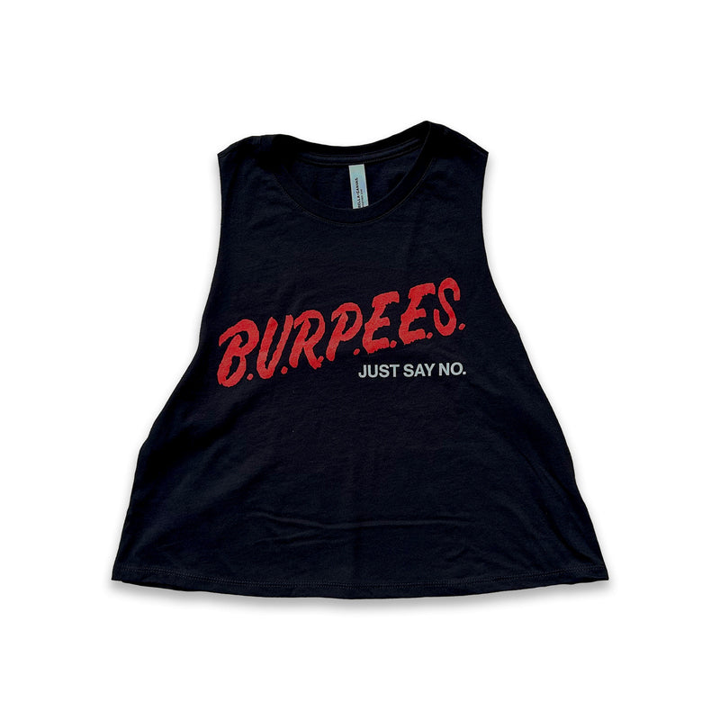 Women's Burpees crop tank
