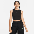 Women's Nike Sportswear Chill Knit Tight Cropped Mini-Rib Tank Top