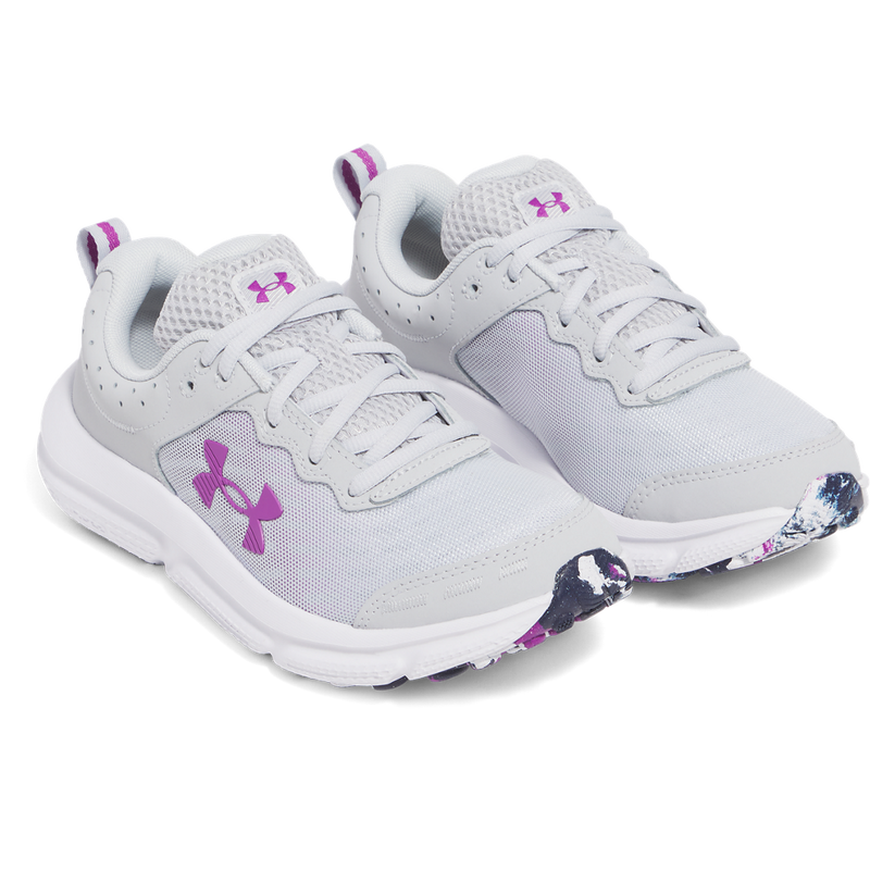 Women's Under Armour Charged Assert 10 Running Shoes "Grey Grey"