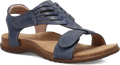 Quarter turn view Women's Taos Footwear style name Wonderful in color Dark Blue. Sku: WND-14253DKBL