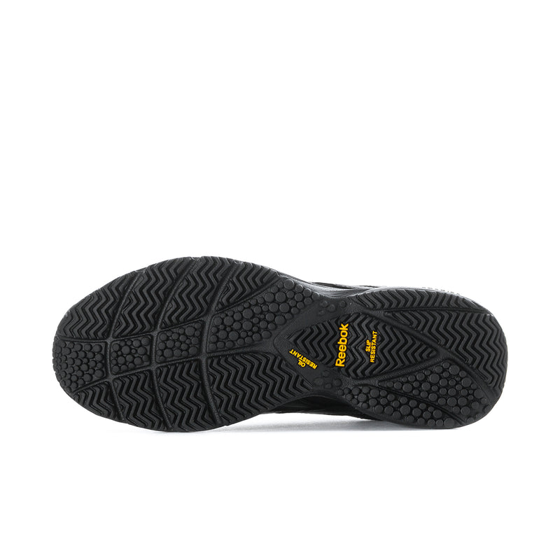 Women's black sneaker outsole with textured tread pattern