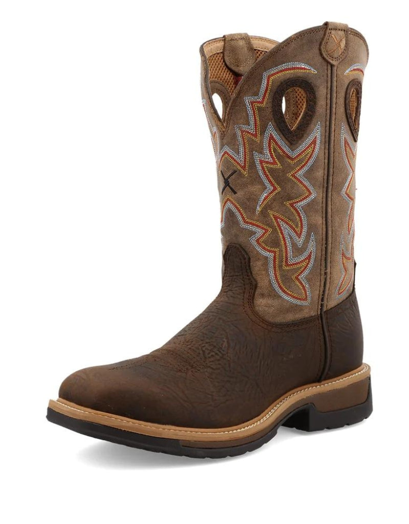 Work Twisted X Men's 12 Inch Alloy Toe Lite Western Work Slip-Resistant